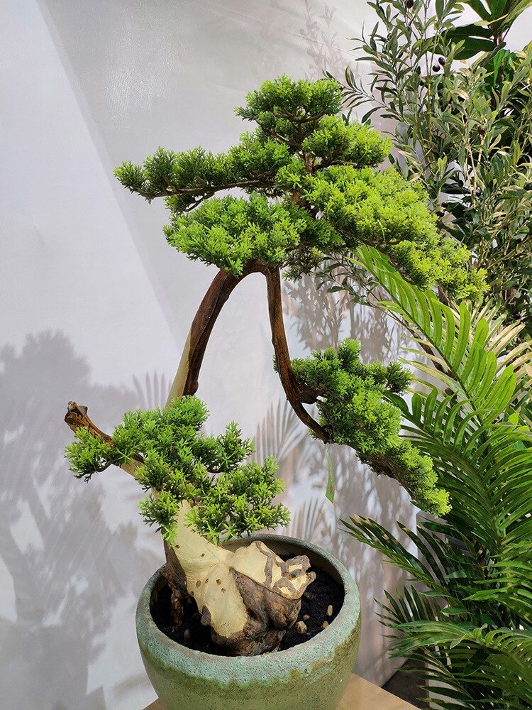 Cành tùng nhựa trang trí