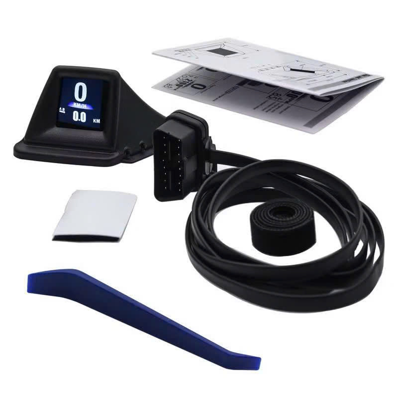 Thiết Bị HUD Ô Tô Thông Minh OBD2+GPS – Báo Tốc Độ, Cảnh Báo Quá Nhiệt, Tiết Kiệm Nhiên Liệu, Dễ Lắp Đặt