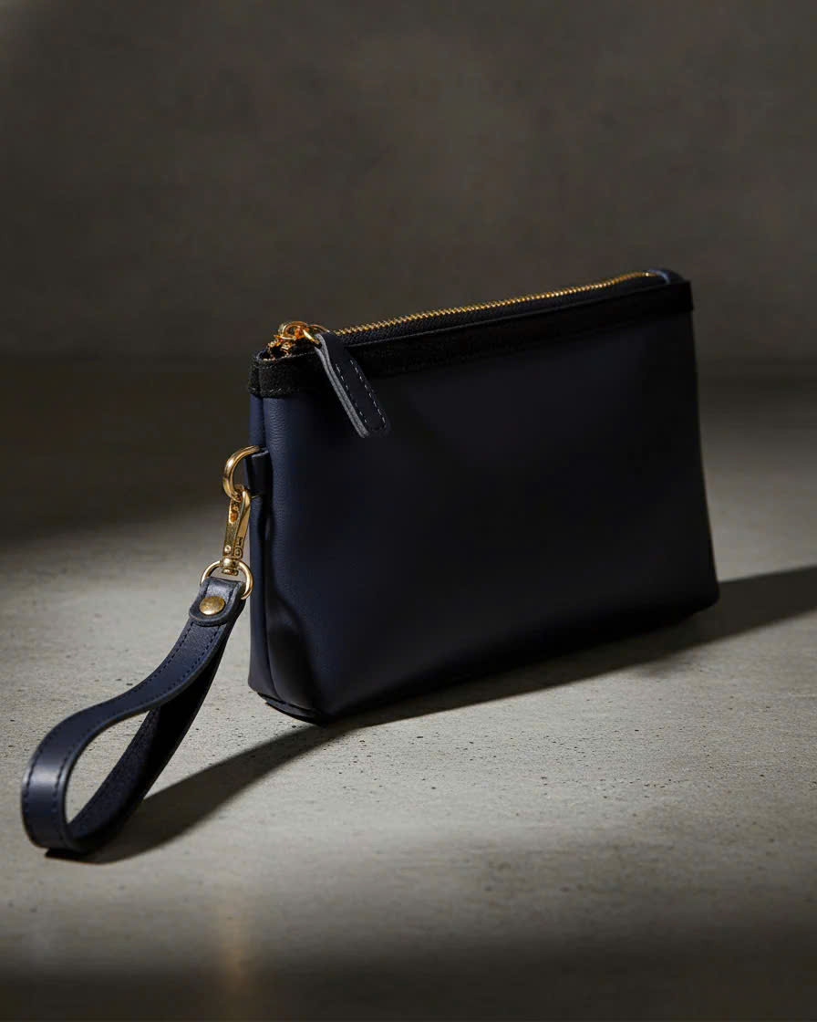 Ví Cấm Tay Da Bò Ý, Ví Cầm Tay Đa Năng Clutch thời trang thiết kế Hity ACC001