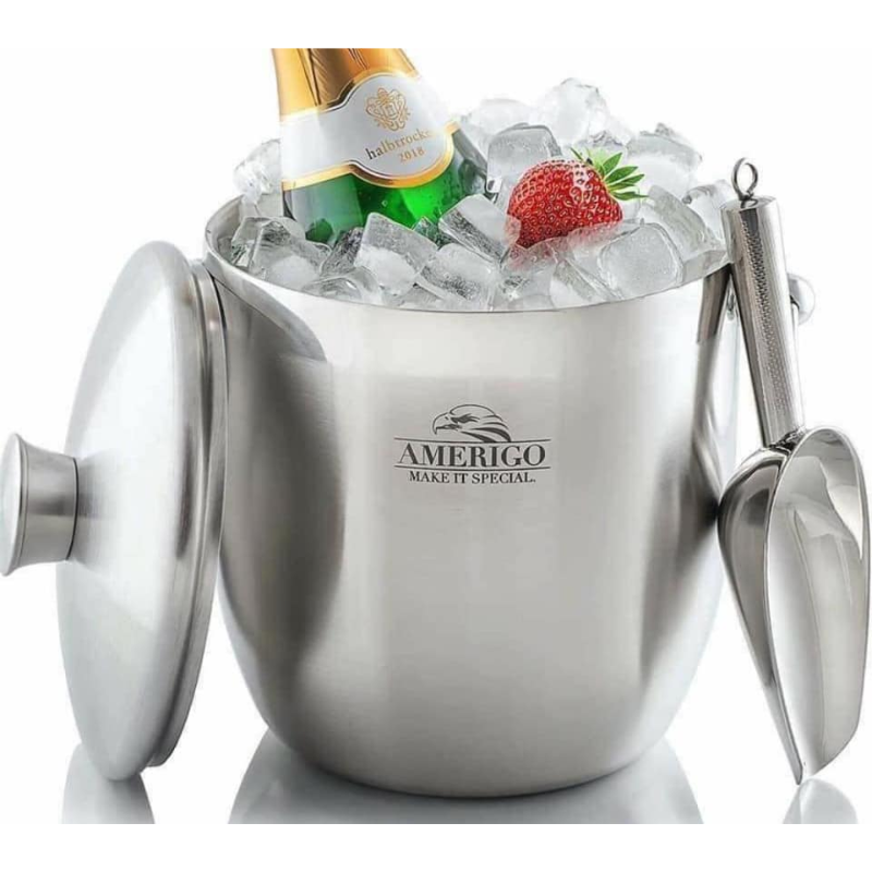 Xô Đá Amerigo, Xô Đựng Đá, Ướp Rượu Lạnh, Xô Ủ Rượu, Dung Tích 3L, Chất Liệu Thép Không Gỉ, Nhập Đức