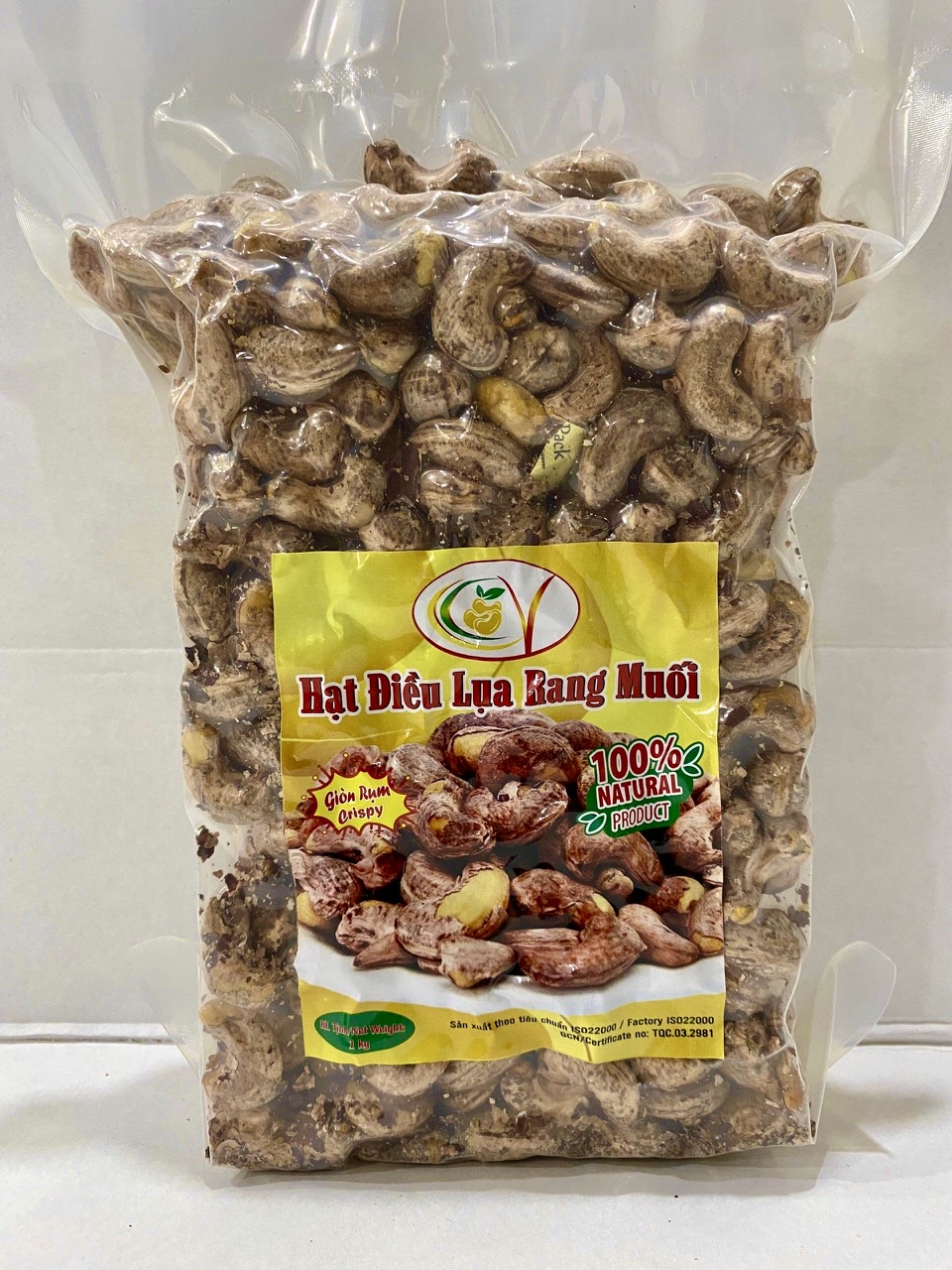 Hạt Điều Lụa Rang Muối | Túi 1kg Hút Chân Không | Đặc Sản Bình Phước