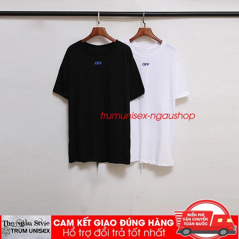 Áo thun OFF WHITE mới form rộng tay lửng nam nữ hàn quốc in chất lượng aothununisex