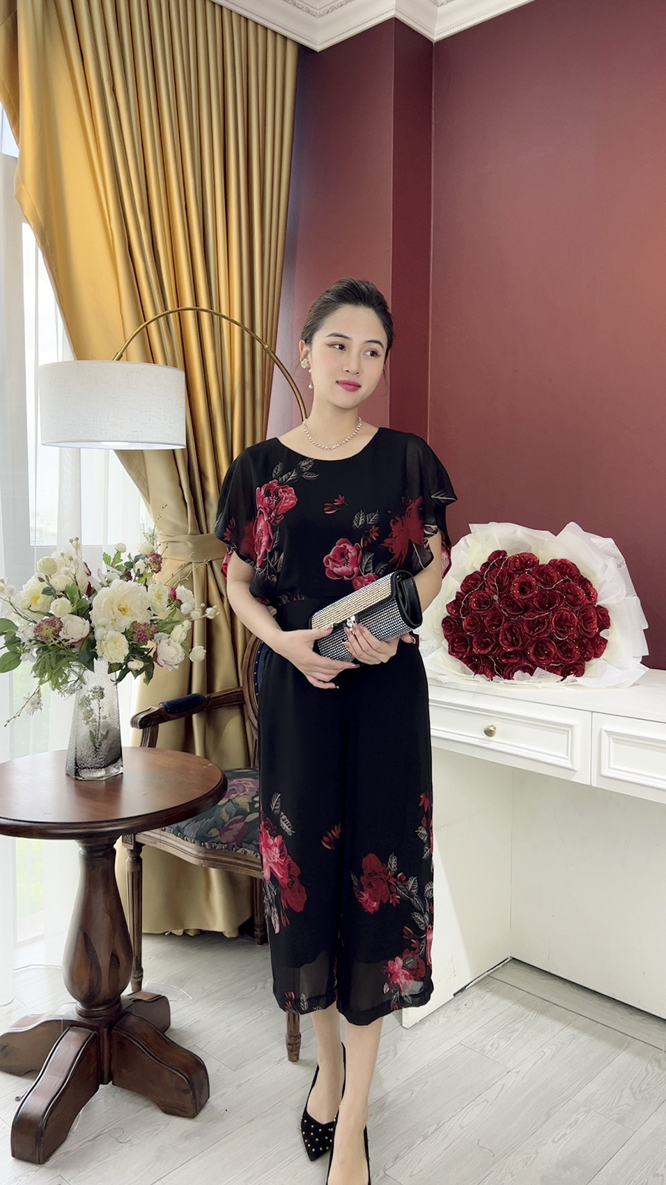 Bộ Trung Niên [ Linh Trà ] (TM 842) Trẻ Trung Thiết Kế Trang Nhã Thanh Lịch Bigsize Đi Làm Đi Tiệc Cho Bà Cho Mẹ U50