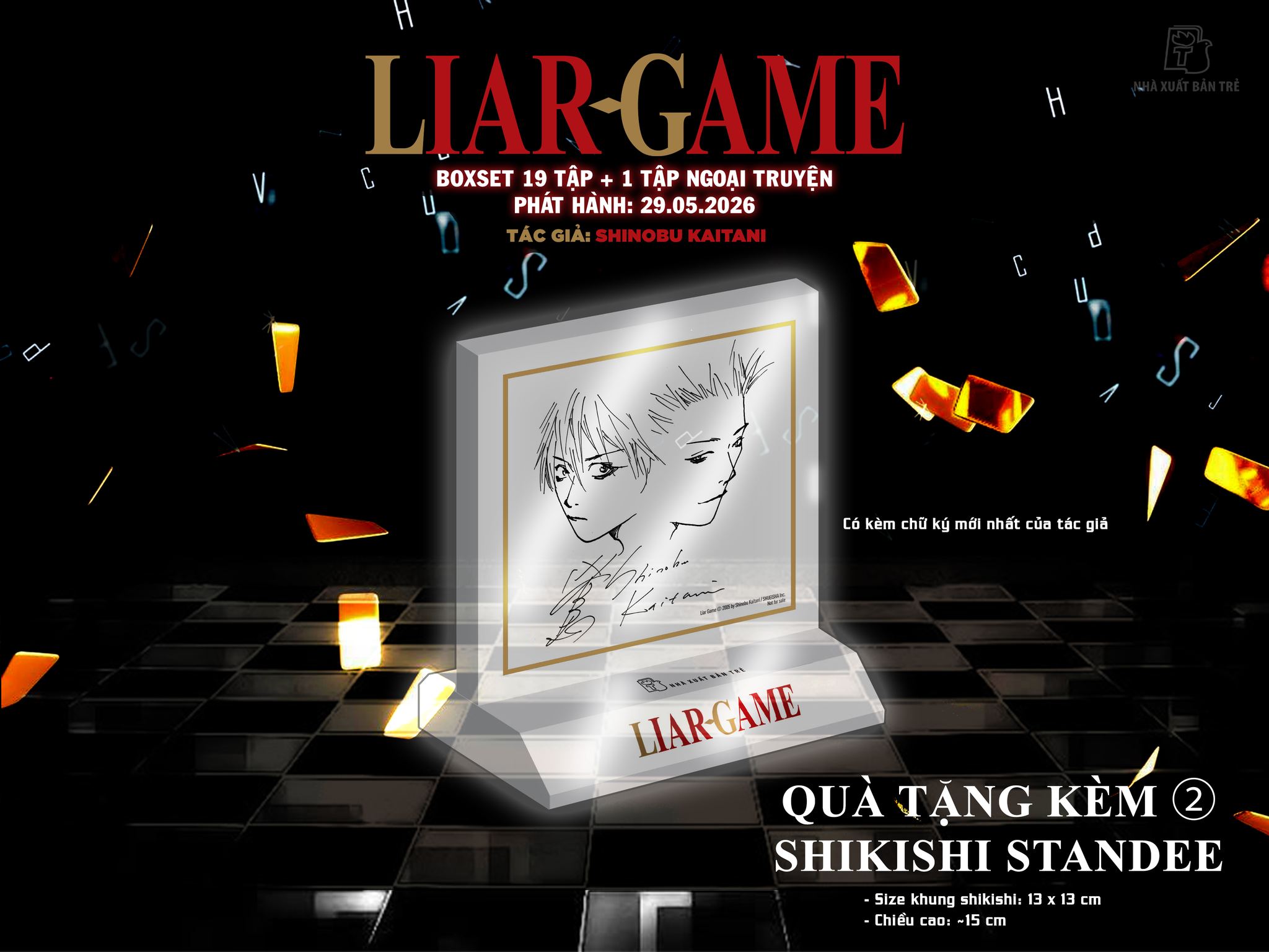 Boxset LIAR GAME 20 TẬP (19 TẬP + NGOẠI TRUYỆN ROOTS OF A) Tặng Kèm Box Nam Châm + Shikishi Standee + Poster Kèm Ống Đựng