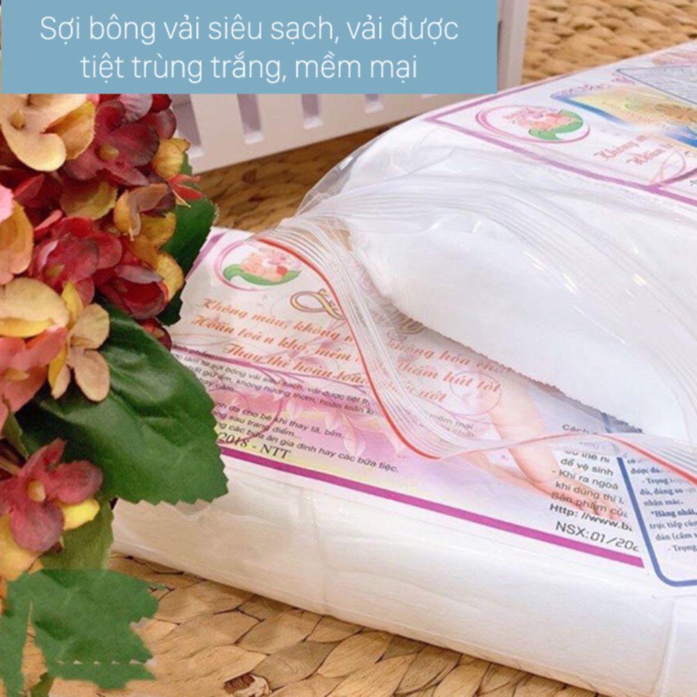 Khăn vải khô đa năng baby Hiền Trang (gói 200g khoảng 160 tờ) - Khăn vải, giấy khô vệ sinh cho bé