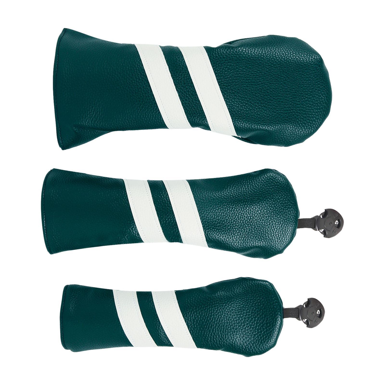 3 Pack Golf Club Covers, Golf Club Head Covers for Driver, Woods and Hybrid, Golf Driver Headcover to Golf Clubs