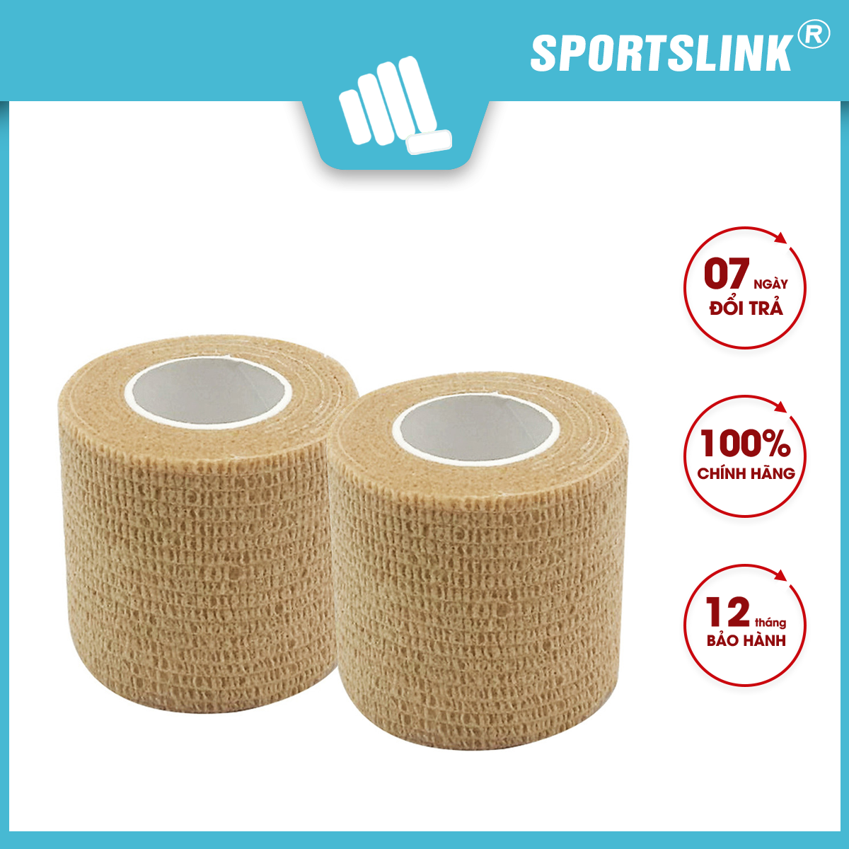 Bộ 2 Băng dán thun thể thao tự dính Sportslink