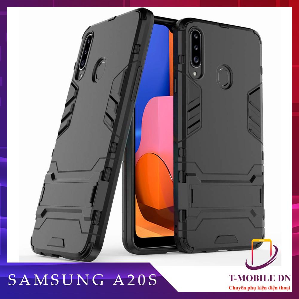 Ốp lưng cho Samsung A10 A10s A20 A20s A21S A30 A30s A50 A50s A70 chống sốc IRON - MAN kèm chống xem video bảo vệ camera