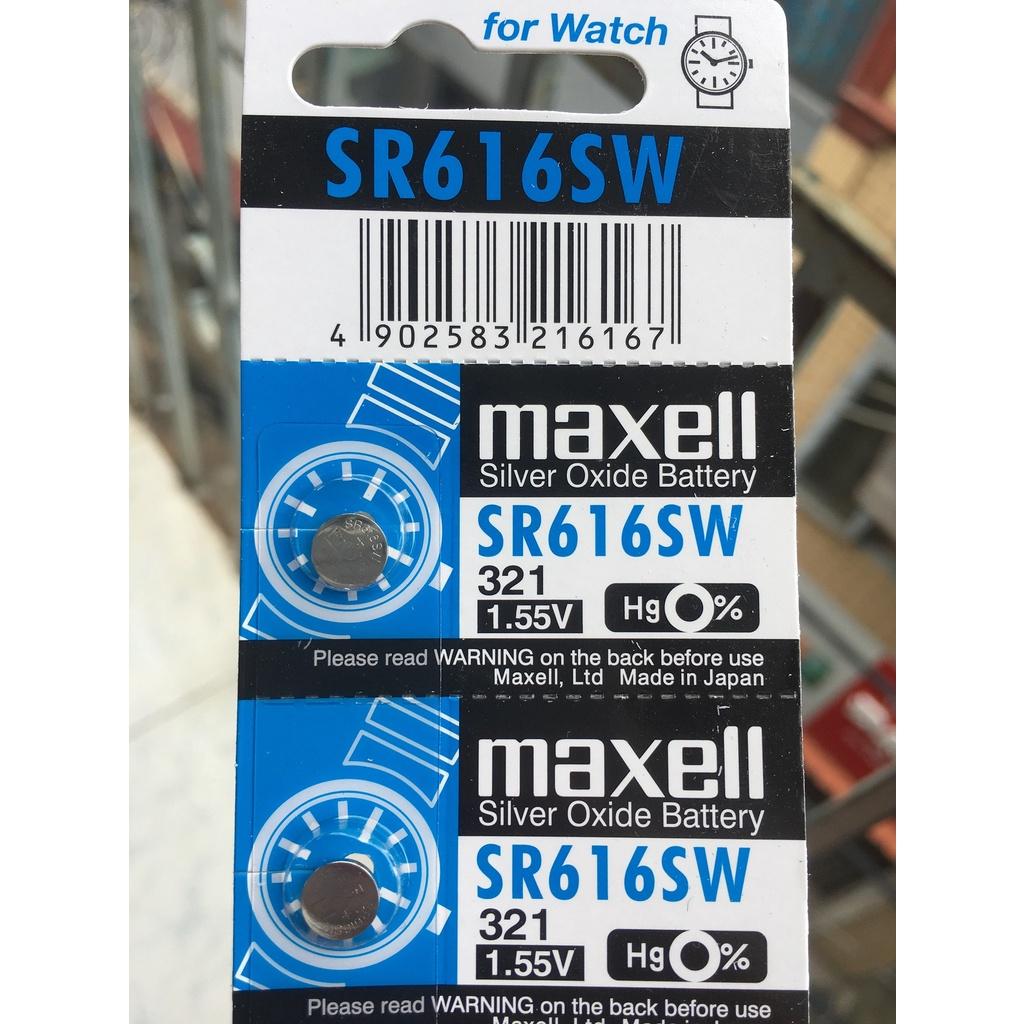 5 Viên Pin Maxell SR616SW 321 Nhật Bản 1.55V