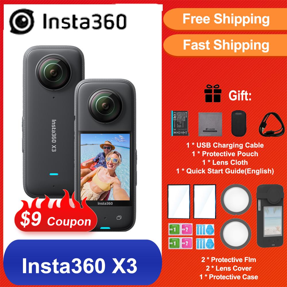 Insta360 X2 Insta360 ONE RS Camera hành động 1 inch Camera thể thao chống nước kèm gậy chụp ảnh tự sướng Insta360 Link Webcam 4k