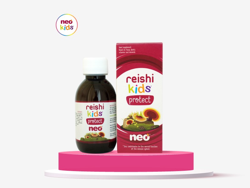 Siro NEO REISHI KIDS PROTECT  - Hỗ Trợ Nâng Cao Sức Đề Kháng Cho Trẻ Suy Giãm Miễn Dịch, hay Ốm