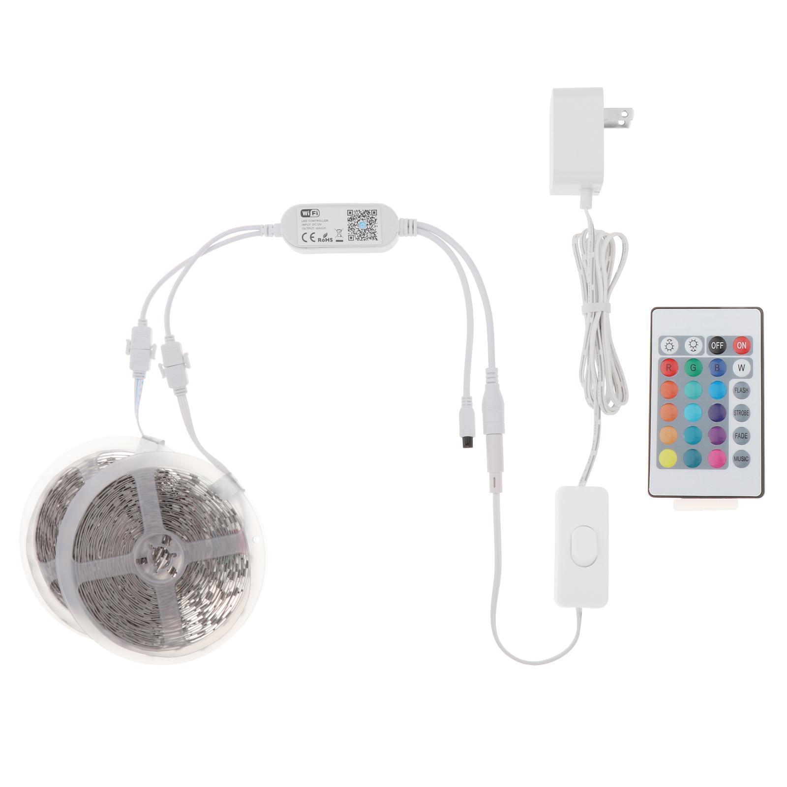 LED RGB Light Strip 5050 LED Tape Lights for Bedroom DIY Decor 5m