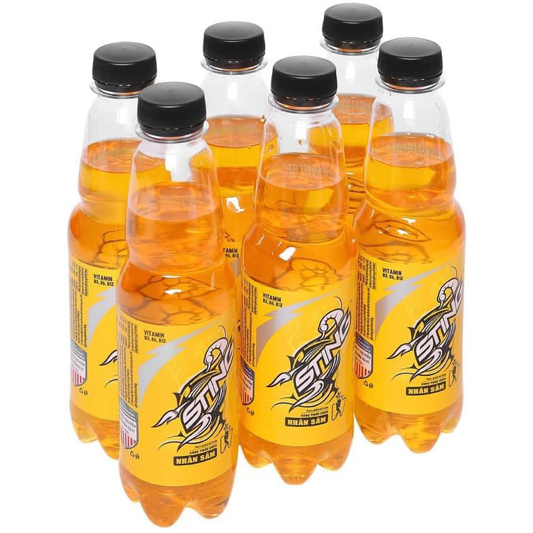 Lốc 6 Chai Nước Giải Khát Sting Vàng