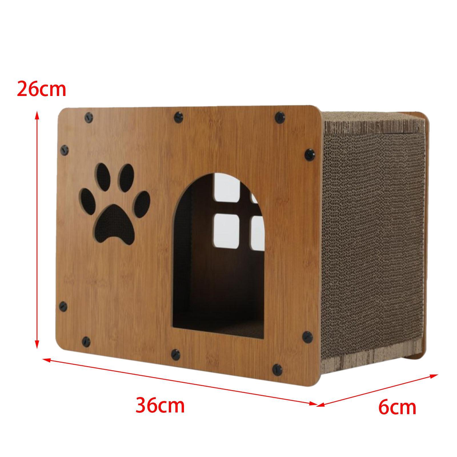 Cat House & Scratcher Corrugated Cardboard Durable Sturdy for Pad Exercise