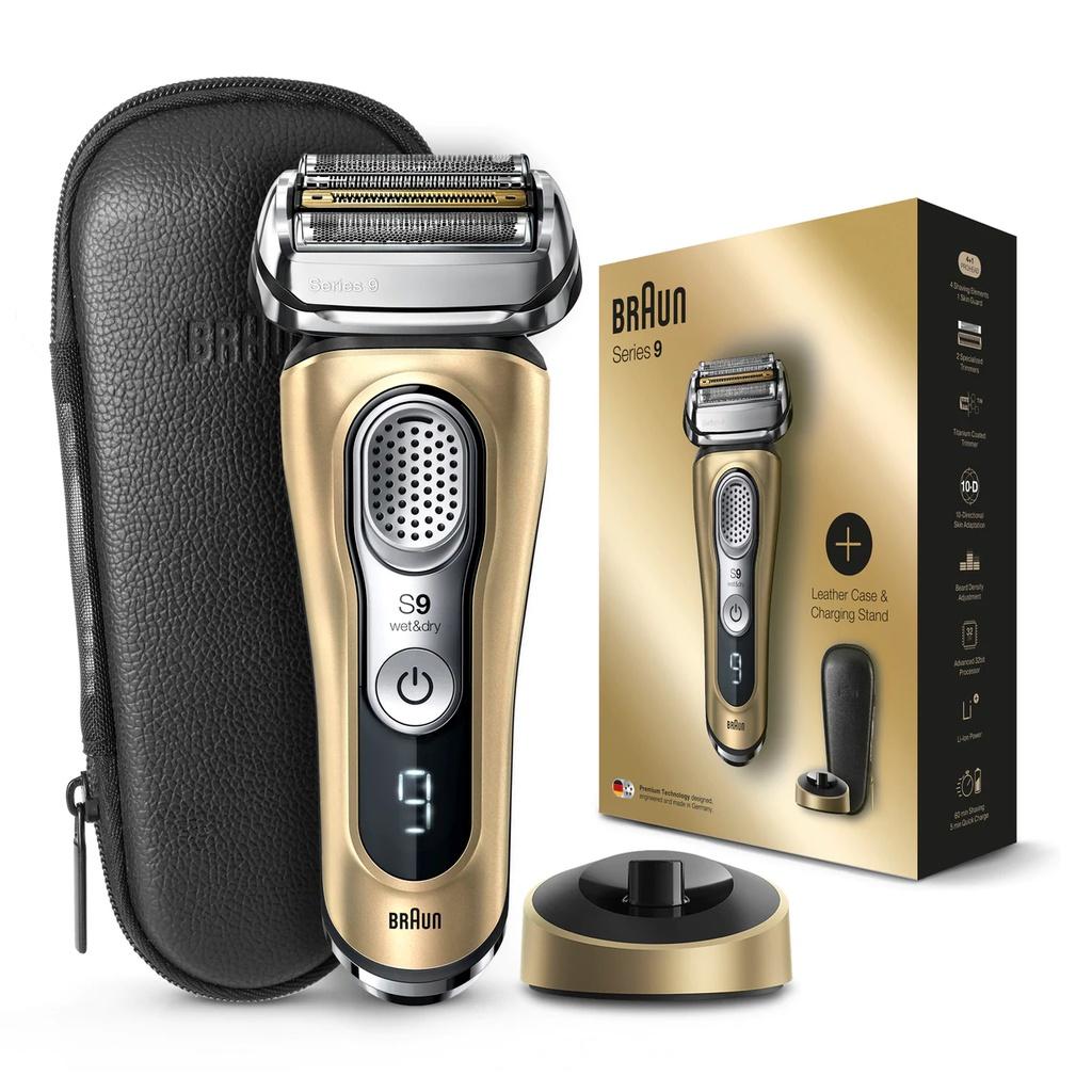 Máy Cạo Râu Nam Braun 9399s Series 9, Máy Cạo Râu Khô Và Ướt, Braun Shaver, Công Nghệ Cảm Biến Smart Sonic, 5 Đầu Cạo, Hàng Chính Hãng