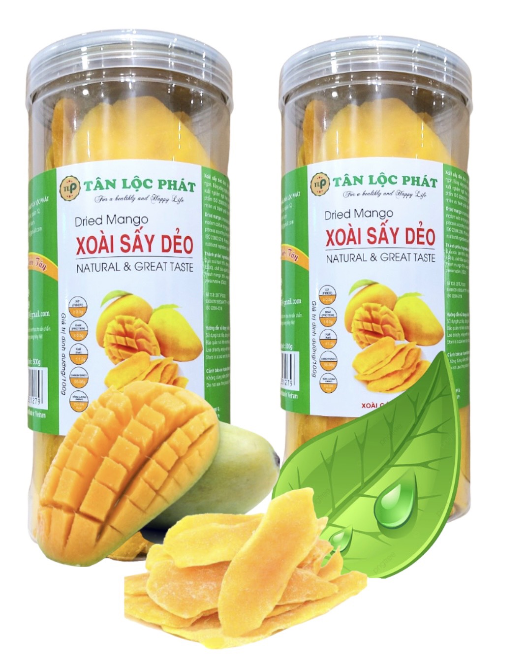 1KG XOÀI SẤY DẺO VỊ TỰ NHIÊN CHUA NGỌT TỐT CHO SỨC KHỎE HIỆU TÂN LỘC PHÁT