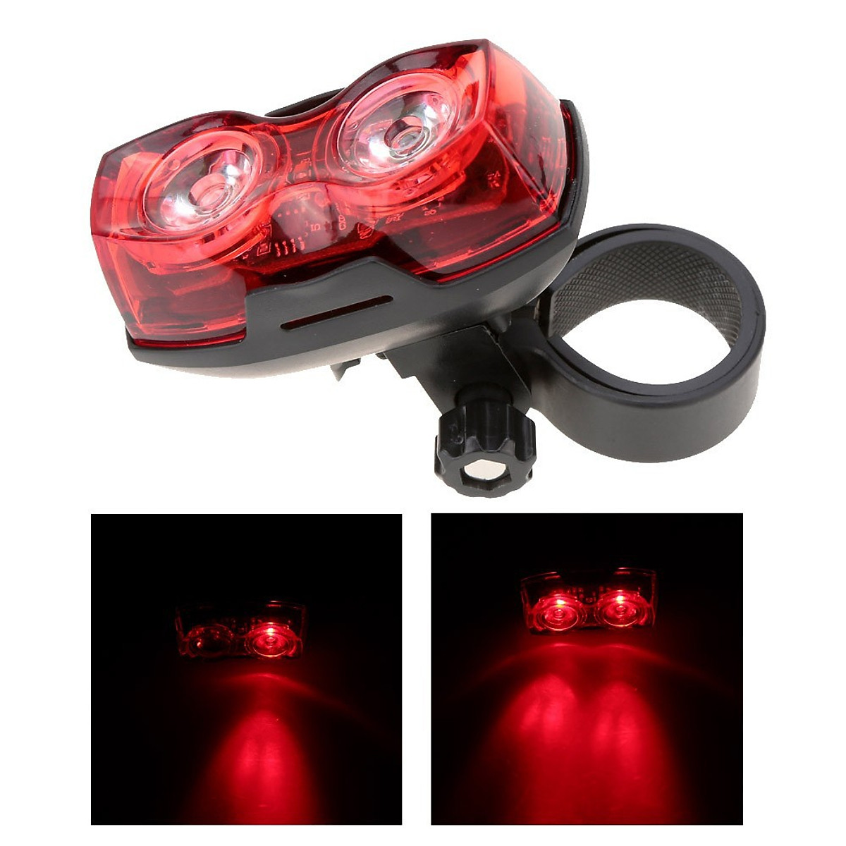 Đèn hậu xe đạp Hatsu-HY288, đèn led xe đạp cảnh báo an toàn gắn xe đạp Giant, MTB địa hình