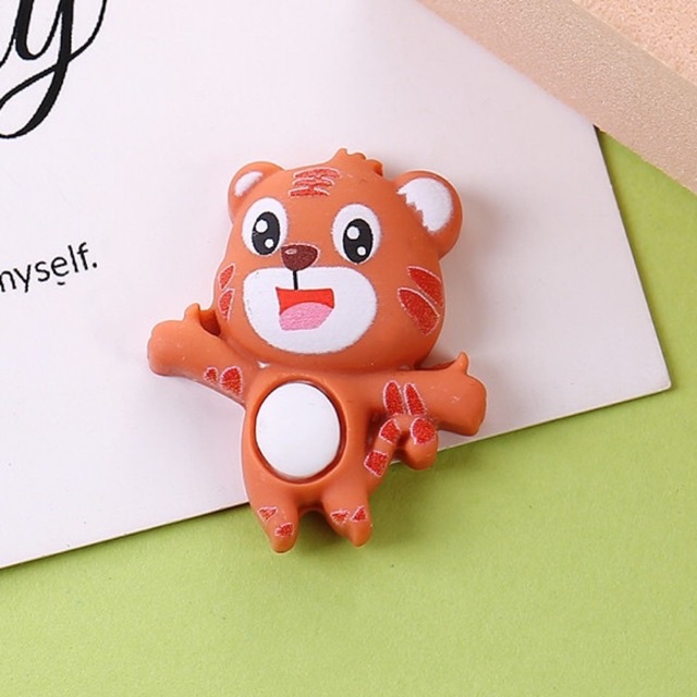 Charm hổ, sticker con hổ trang trí khung in dấu chân tay bé
