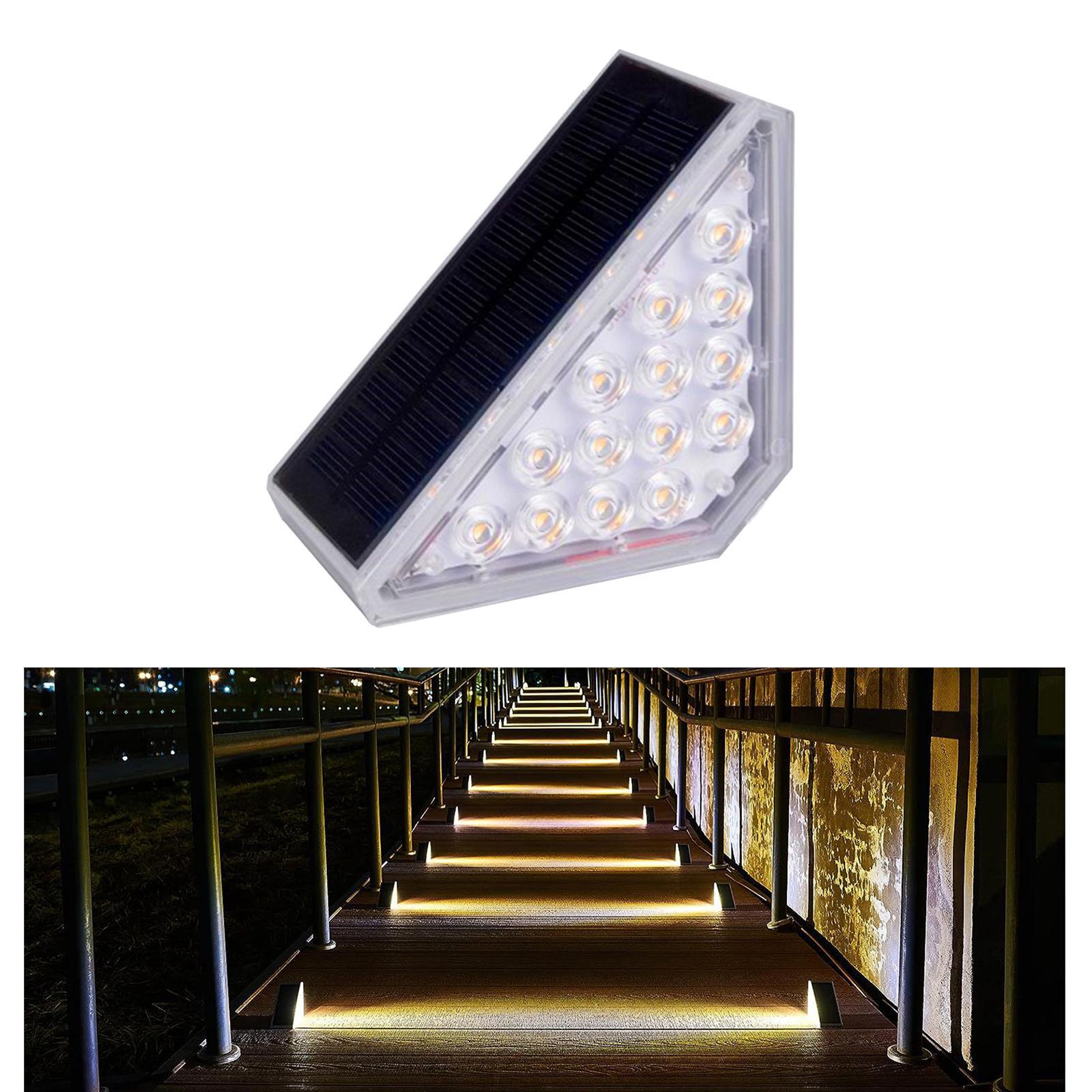 Step Lights LED Outdoor Waterproof Yard Patio Decor Solar Stair Lights