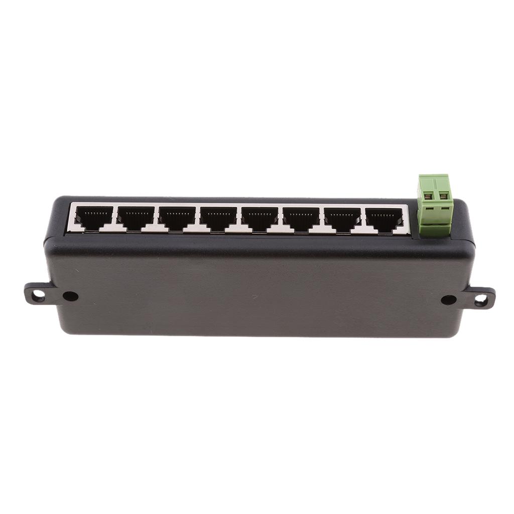 8 Cổng PoE PoE Injector Chuyển Đổi Thụ Động Mô Đun Cung Cấp Năng Lượng Cho Ethernet