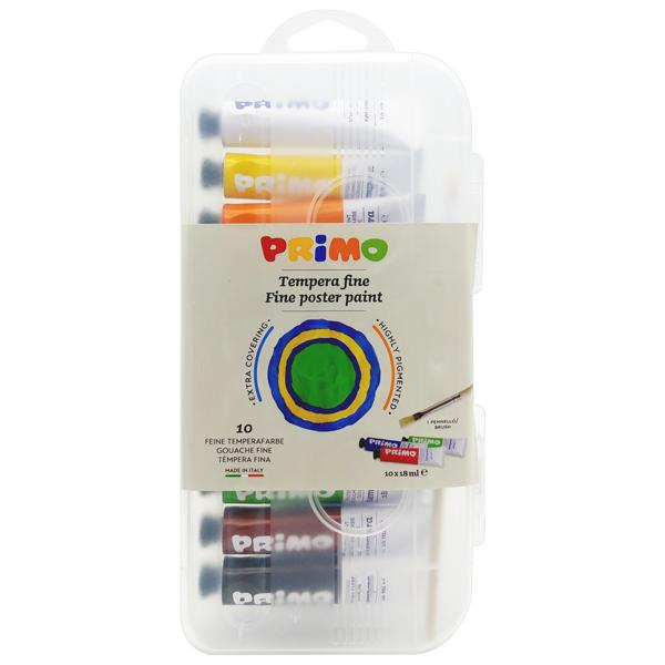 Hình ảnh Hộp 10 Tuýp Màu Poster Paint 18 ml - Primo 744T10GAP