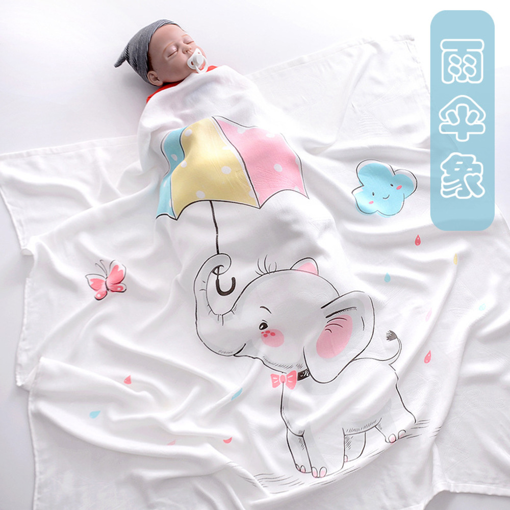 Chăn đũi cho bé từ sơ sinh đến tiểu học chất liệu sợi tre thiên nhiên và sợi Cotton, loại siêu mềm mịn, KT: 110x110cm, Bamboo Home - hàng chính hãng BBH