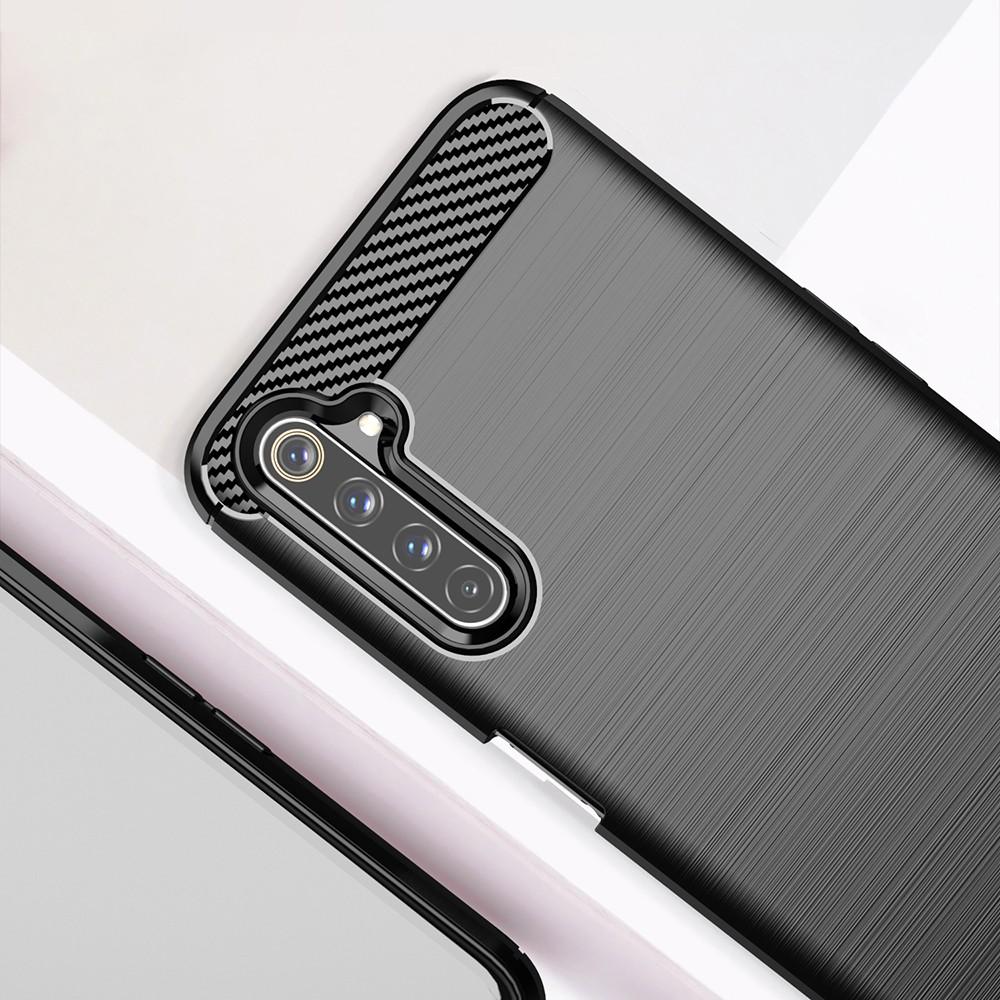 Ốp lưng cho Realme 6 Pro dẻo Carbon phay xước chống sốc chống vân tay