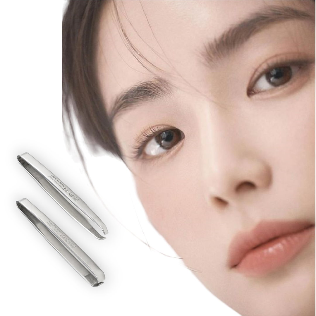 Nhíp Nhổ Lông Mày Bằng Thép Không Gỉ Kai Tweezer 4959-HK0421 (Set 2 cây )