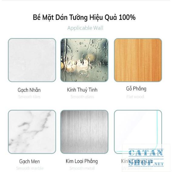 Combo 5 bộ miếng dán tường đa năng ,treo vật dụng gia đình, Combo 10 bộ móc dán các loại kệ, khung ảnh-GD497-MDanMC-5