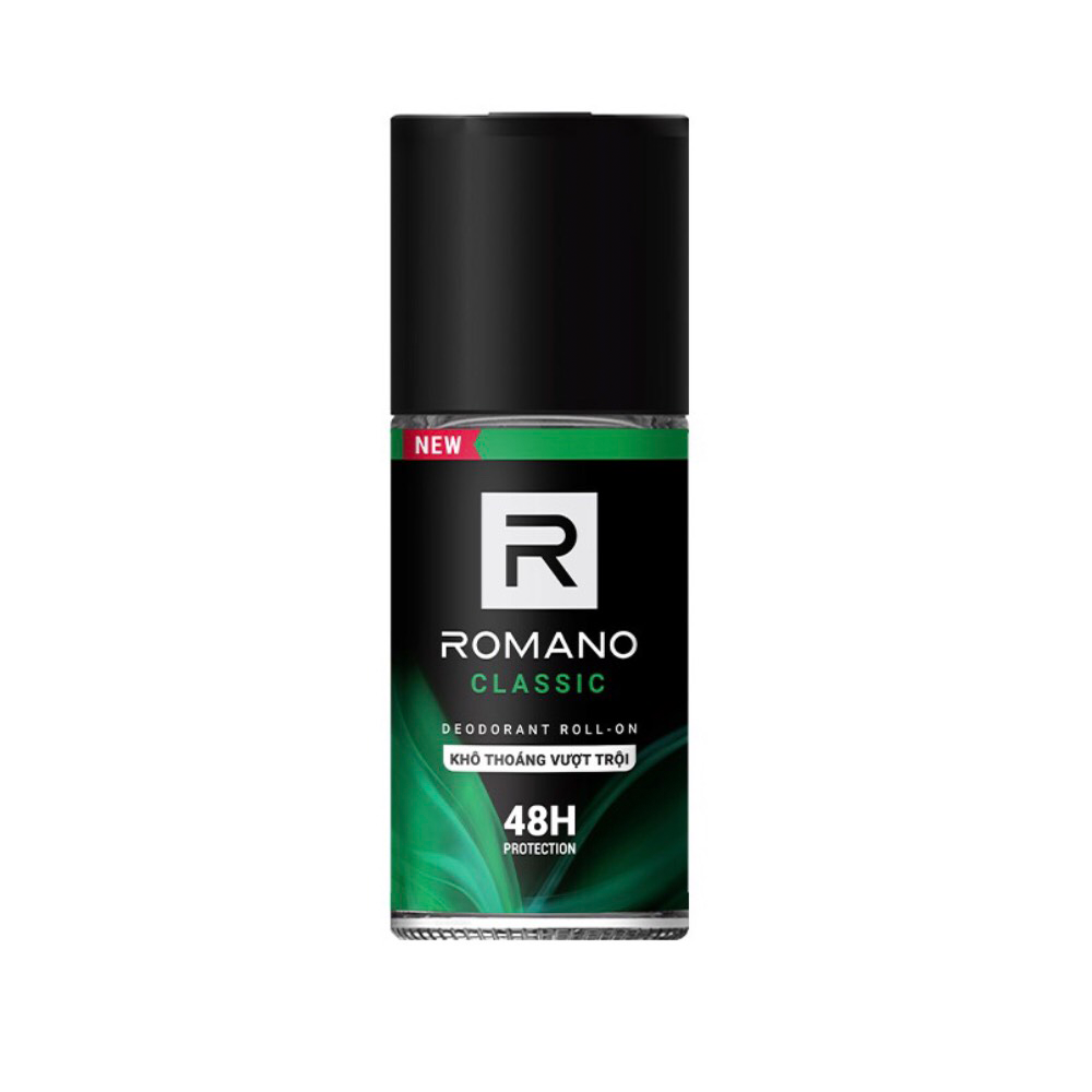 Combo 3 lăn khử mùi Romano 50ml: Classic +Attitide + Froce +Tặng 1 xà bông tắm 50gr
