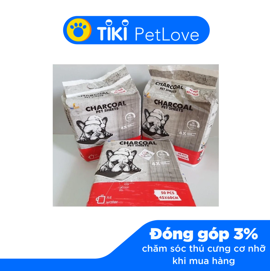 Bịch tấm lót vệ sinh chó mèo than hoạt tính Charcoal