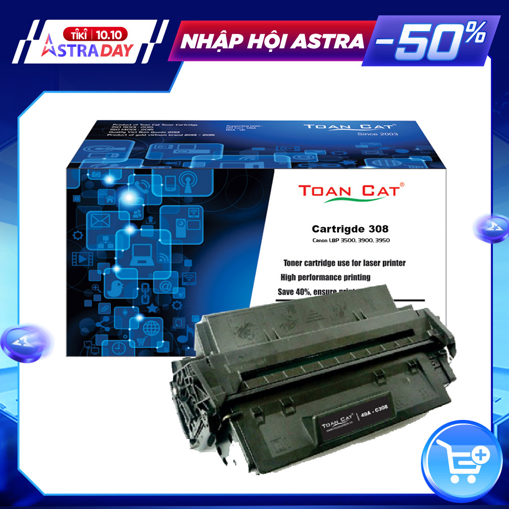 Hộp mực in Toàn Cát 49A - Catridge 308 dùng cho máy in Canon LBP 3300 - HÀNG CHÍNH HÃNG