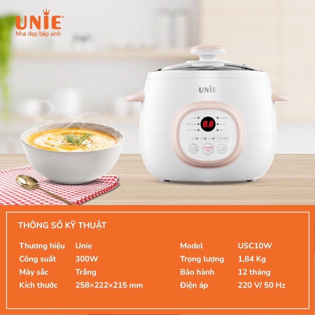 Nồi Nấu Chậm Unie USC10w, 300w - 1.0Lit, Hàng Chính Hãng