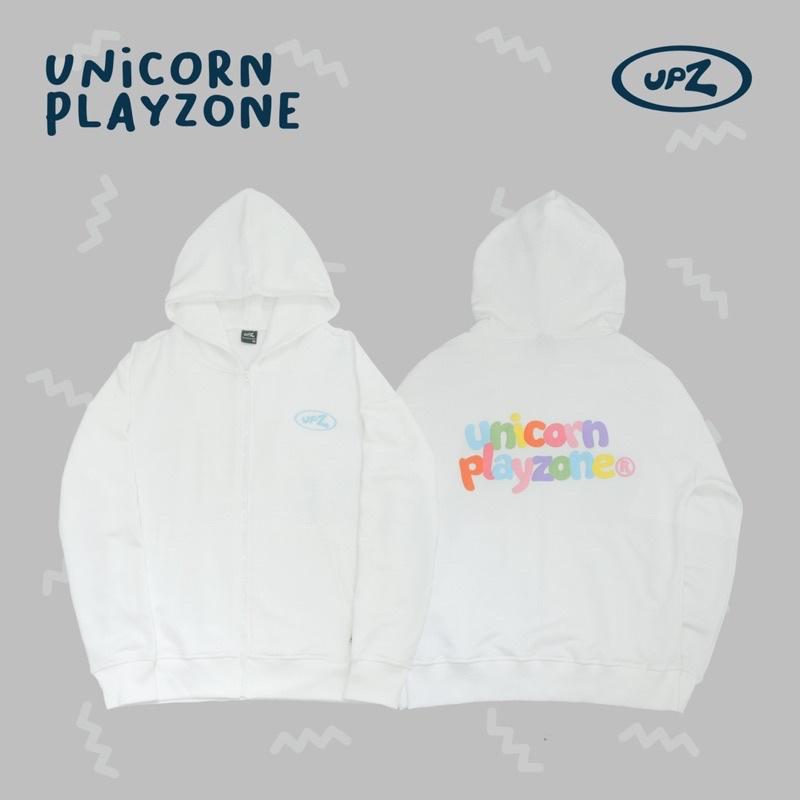 UPZ Áo Khoác Hoodie Dây Kéo In Unicorn Play Zone Chữ Bảy Màu (5 Màu)