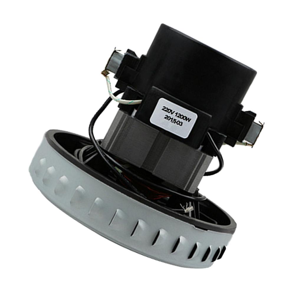 Máy Hút Bụi Khô Và Ướt Động Cơ 1200W 2 Tuốc Bin Bánh Xe Nhôm Màu Đen