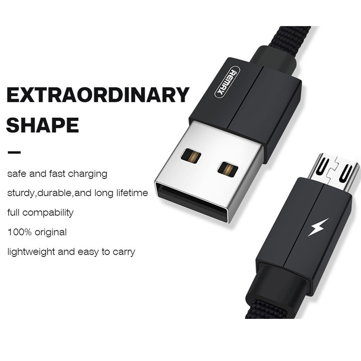 Cáp sạc nhanh Remax Kerolla Data RC-094m cổng MicroUSB - Hàng nhập khẩu