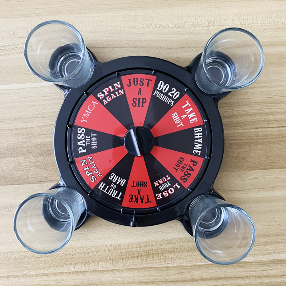 Bộ Trò Chơi Roulette Shot Drinking Game Giải Trí Xả Stress Trên Bàn Nhậu Cho Nhóm Bạn Thân Quẩy Tới Bến