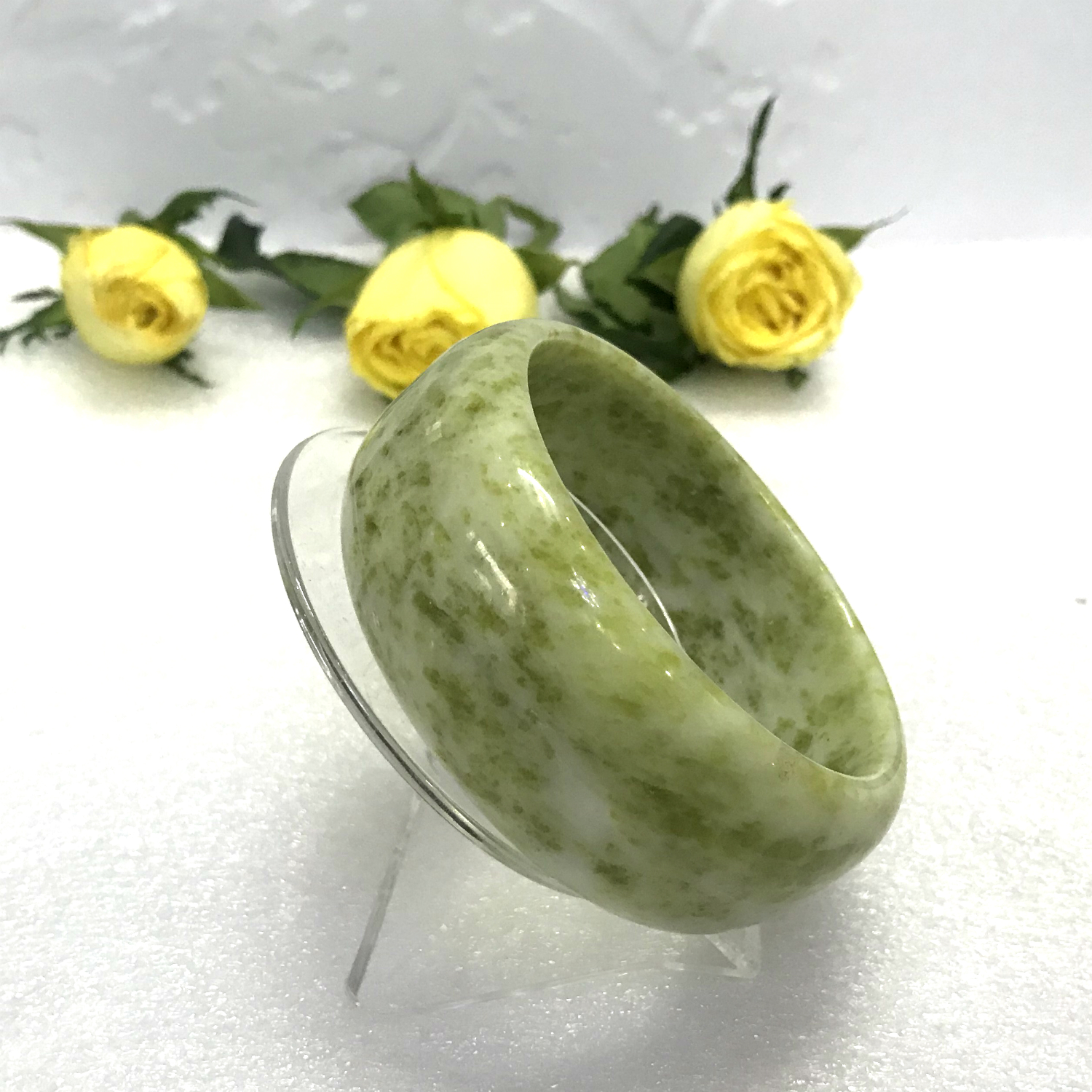 Vòng tay cẩm thạch nam bản to, bản hẹ, bản dày hay bản cao 3cm đá tự nhiên của VN