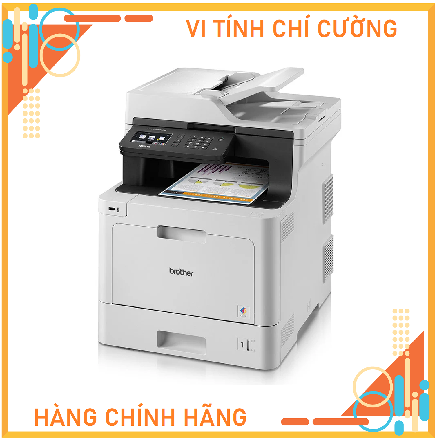 Máy in laser màu đa chức năng BROTHER MFC-L8690CDW ( Copy/ Scan/ Fax/ Wifi ) - Hàng Chính Hãng