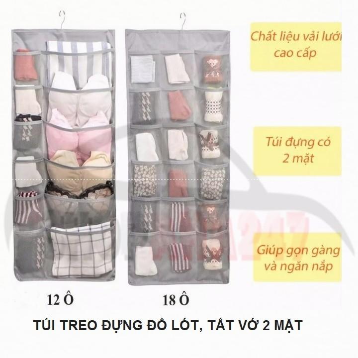 Túi treo 2 mặt, 30 ngăn đựng đồ lót, tất vớ, đồ cá nhân, ... tiện dụng