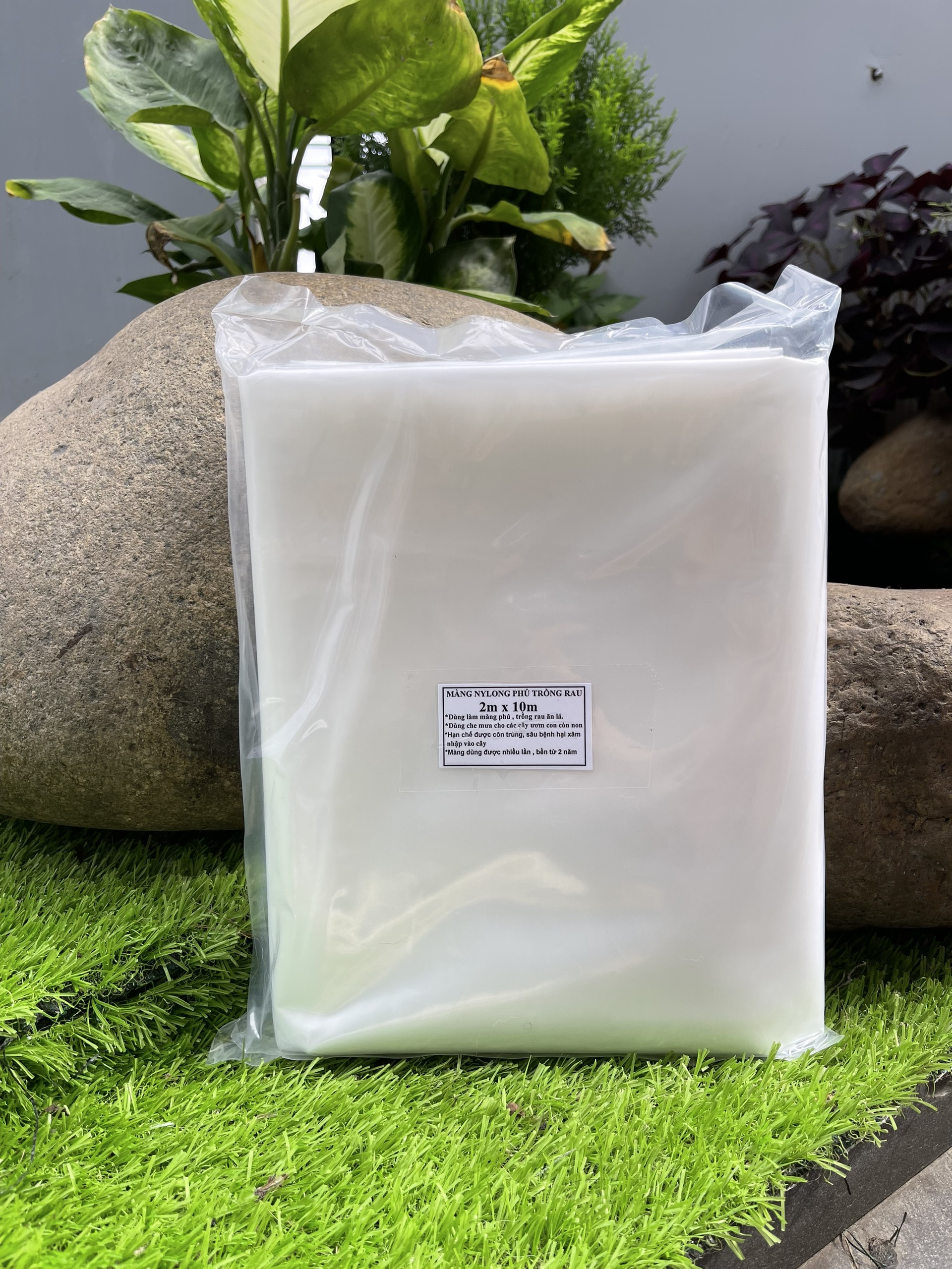 MÀNG NYLON PHỦ TRỒNG RAU ĂN LÁ 2.0*10M