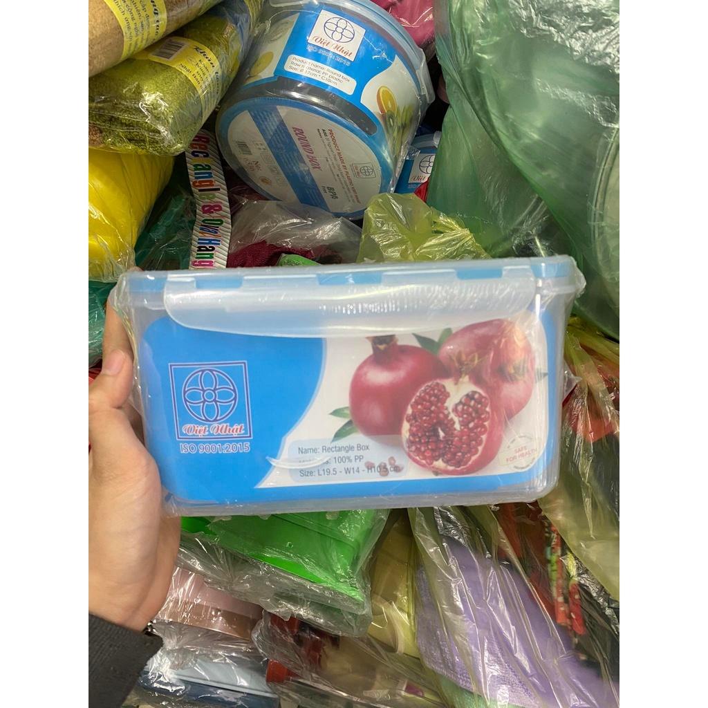 Bộ 3 hộp đựng thực phẩm nhựa tròn, vuông