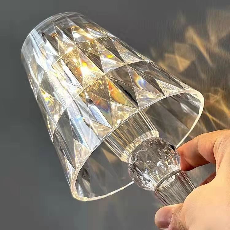 Đèn ngủ 3d, Đèn ngủ để bàn, Đèn led trang trí, Đèn hoàng hôn cao cấp pha lê kim cương cảm ứng đổi màu có remote