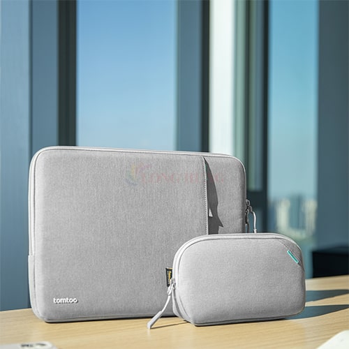 Túi chống sốc Tomtoc Defender-A13 Laptop Sleeve with Accessory Pouch Macbook Pro 14 inch A13D2 - Hàng chính hãng