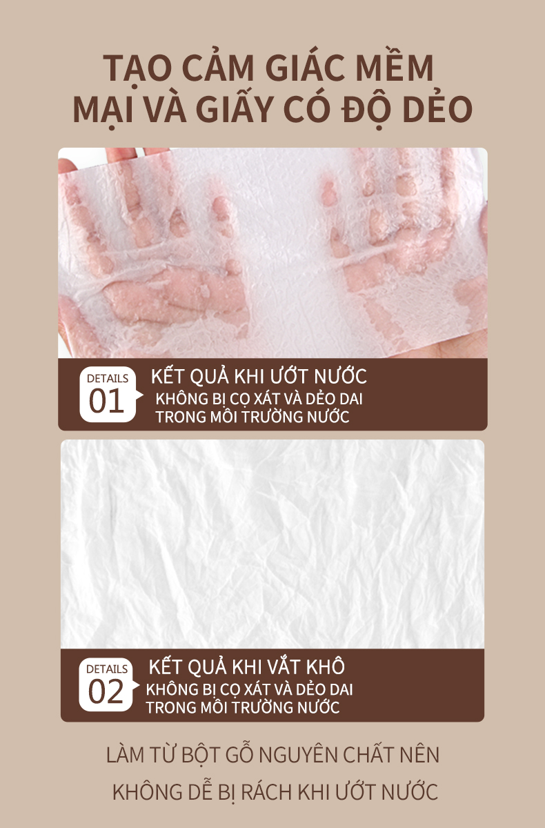 Khăn Giấy Rút Treo Tường Mini Bear Facial Tissue Chính Hãng - An Toàn Cho Da Nhạy Cảm