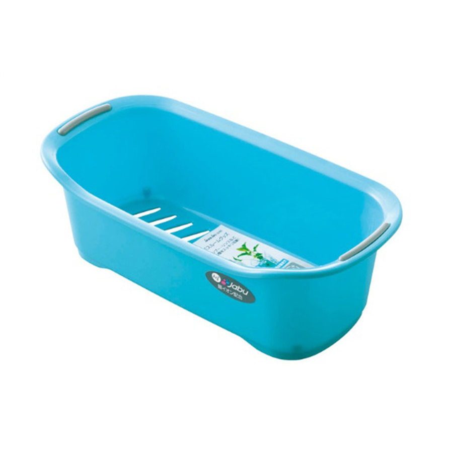 Khay chứa đồ dùng phòng tắm tiết kiệm không gian (màu xanh) - Hàng nội địa Nhật