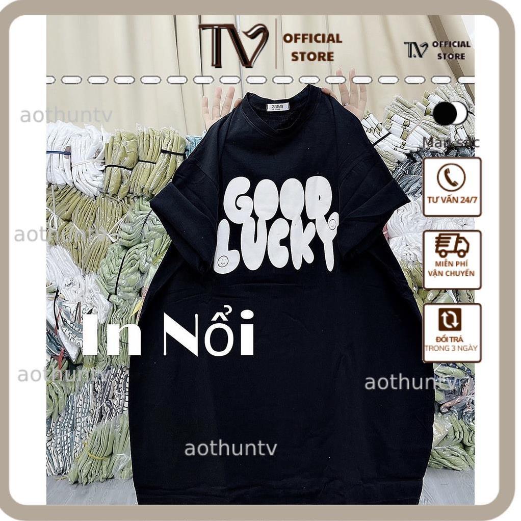 Áo thun nữ ATV  Áo Phông 3158, Áo Thun Dáng Rộng Dấu Quần Unisex Tay Lỡ Nam Nữ