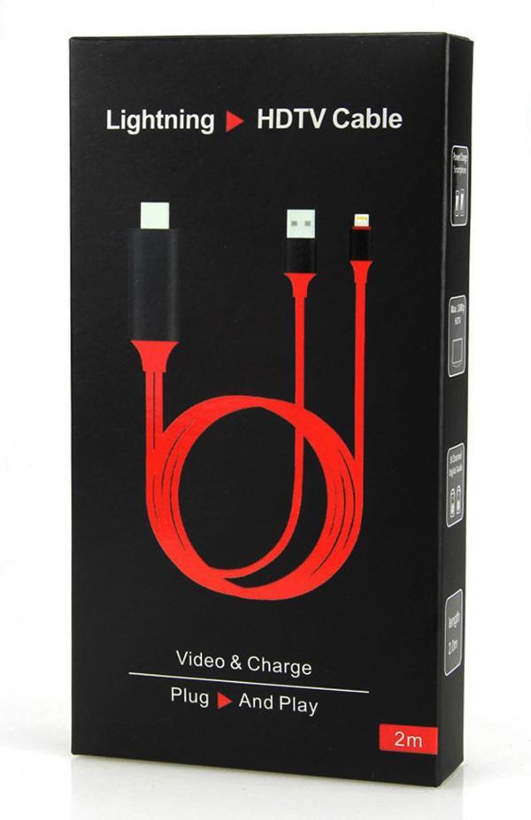Cáp Lighning to HDMI cho IP5/6/7/8/X/15, ipad, Máy tính bảng kết nối HDMI Tivi, Máy chiếu