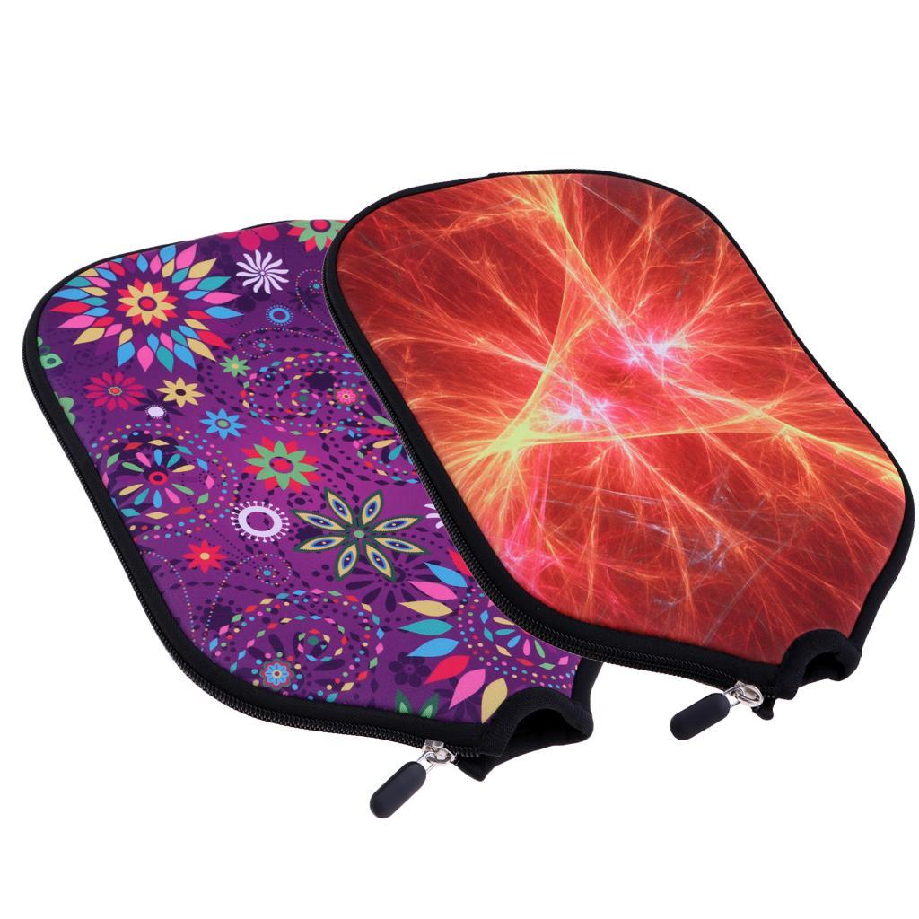 Premium Neoprene Pickleball Paddle Cover Zipper Sleeve Protective Case A17