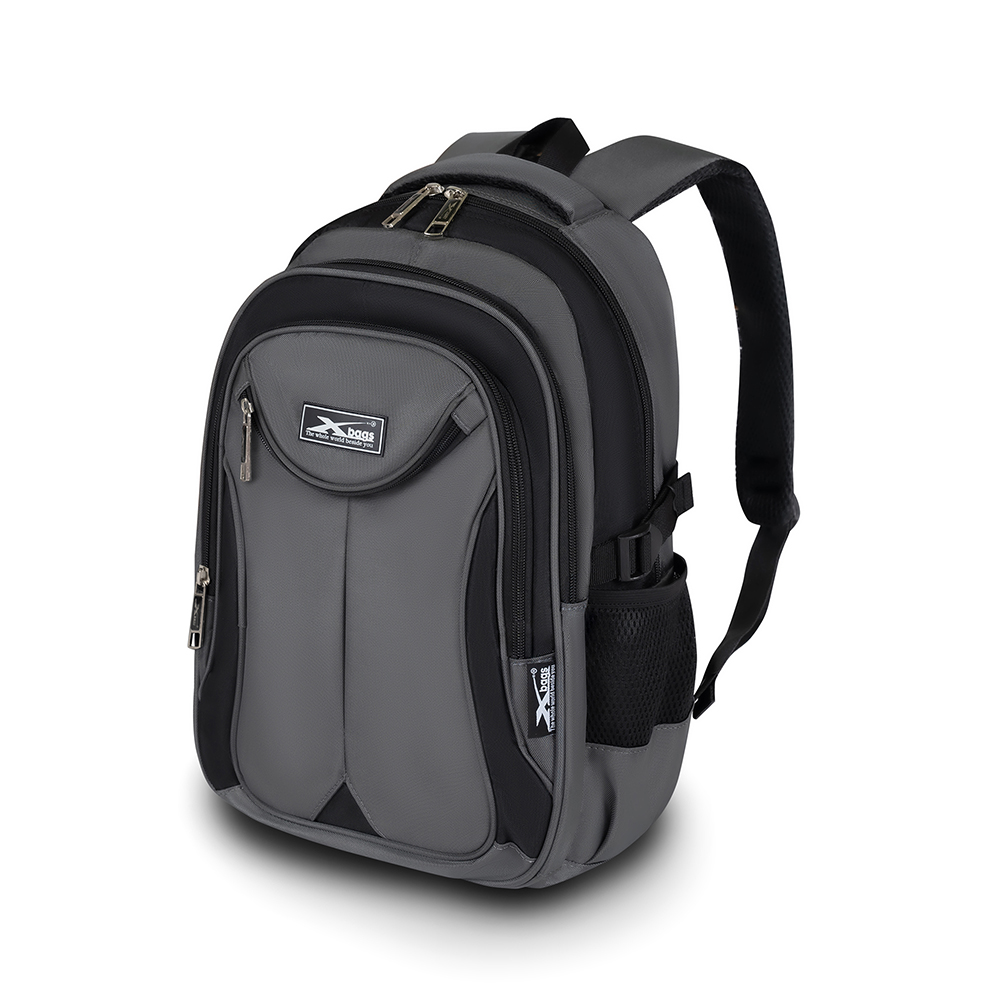 Balo nam đi học đi làm cao cấp Xbags Naituo xám – Balo đựng laptop 15.6 inch chống sốc chống nước hiện đại XB2004